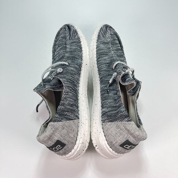 HEYDUDE Wendy Sox Shoes Dark Grey Slip On Loafers Lightweight Women's Size 10 - Picture 7 of 10